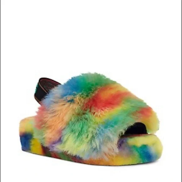 🆕🌈🆕 UGG NEW FLUFF PRIDE SLIPPER 🆕🌈🆕 - Picture 6 of 12